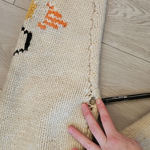 Vintage Wool Cowichan Style Locomotive Train Cardigan Sweater, XS/Sm *Wear - Picture 8 of 16